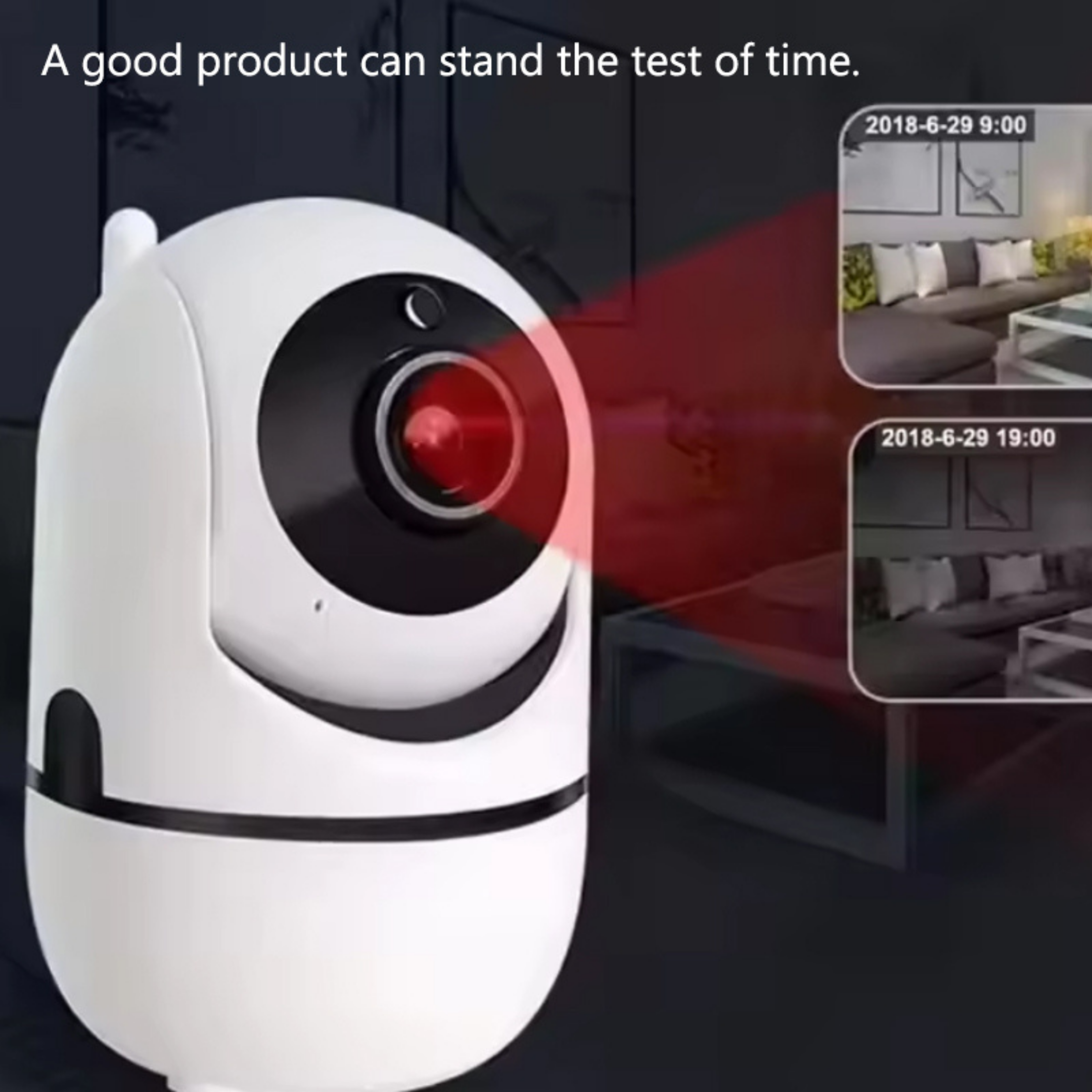 WiFi Akıllı Güvenlik Kamerası Ev İçi IP Kamera Bulut Depolama Gece Görüşlü Hareket Algılama Sesli İletişim Canlı İzleme Bebek Bakıcı Ev Ofis Kamera