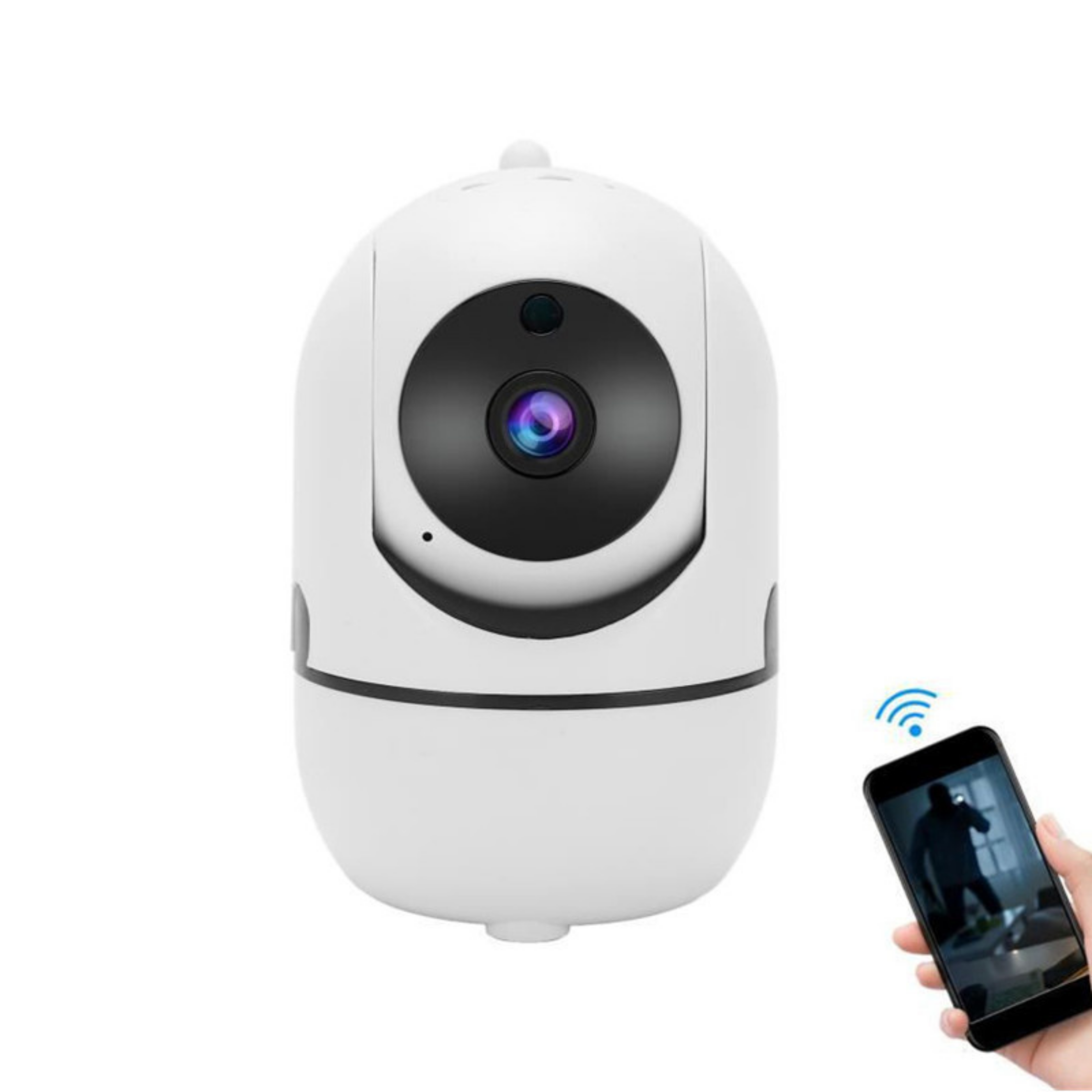 WiFi Akıllı Güvenlik Kamerası Ev İçi IP Kamera Bulut Depolama Gece Görüşlü Hareket Algılama Sesli İletişim Canlı İzleme Bebek Bakıcı Ev Ofis Kamera