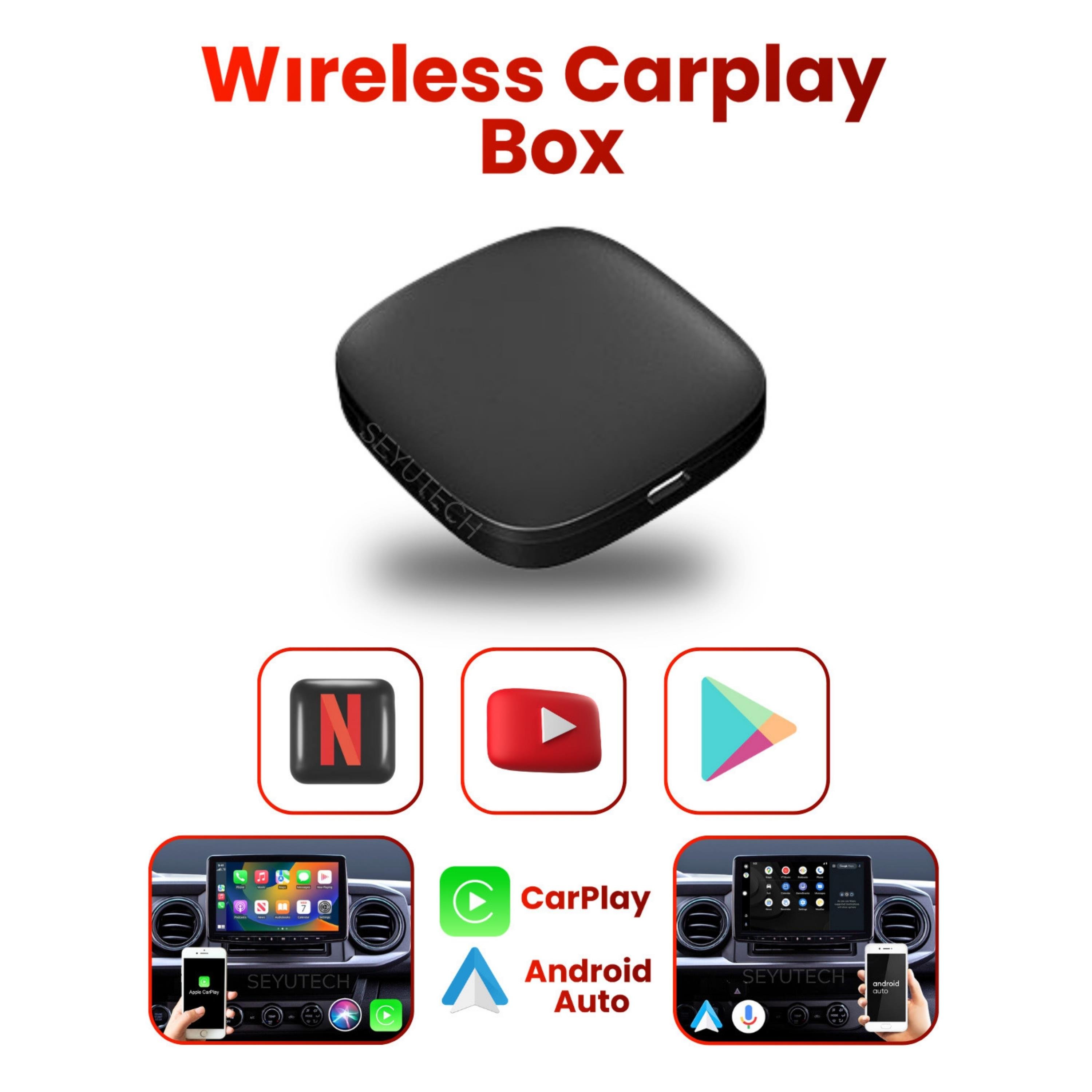 Wireless CarPlay Android Auto 4 Çekirdekli Full Hd 1080P Video Oynatmalı Araç İçi Kablosuz Android Box