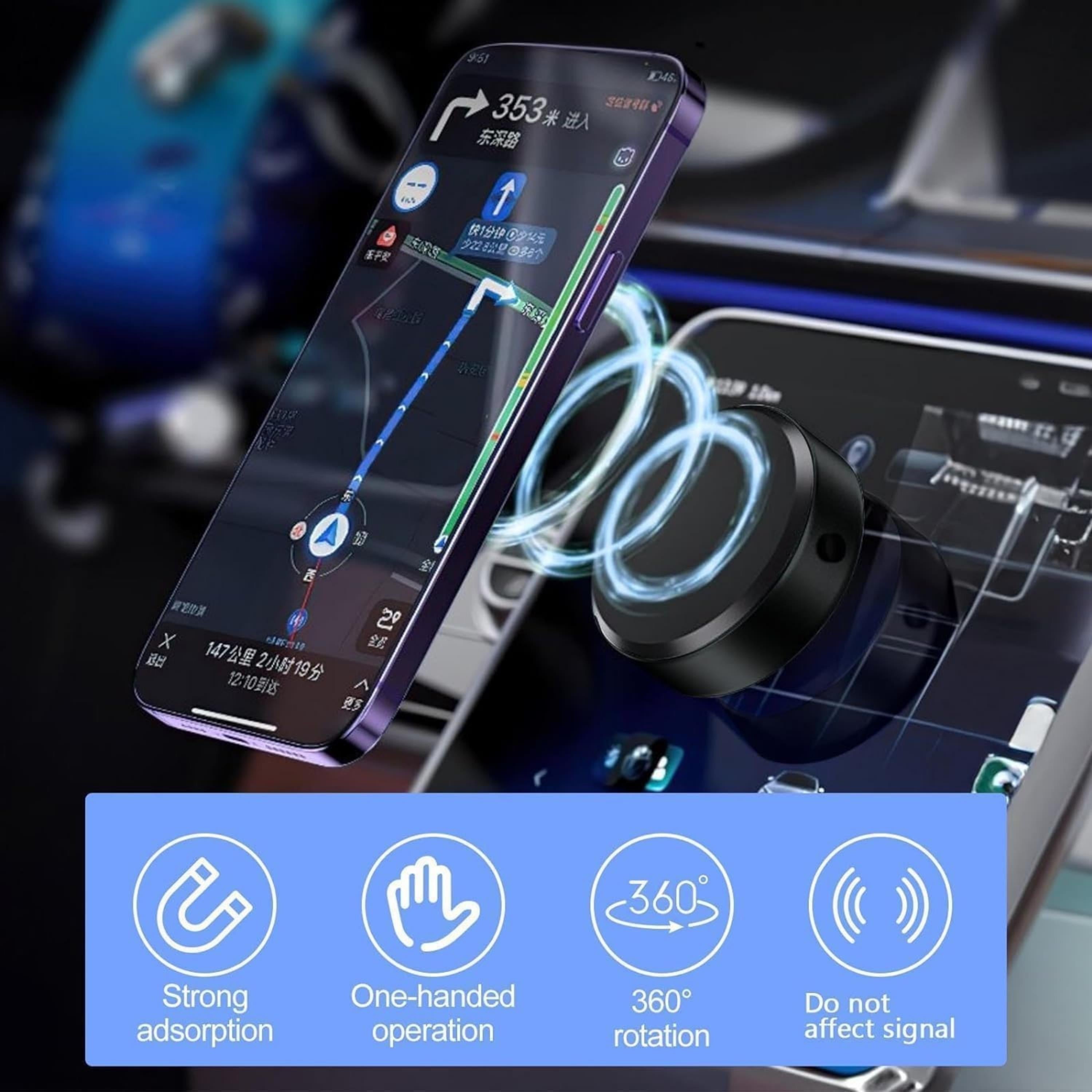 X8/X8Q Vakumlu Şarjlı Telefon Tutucu Manyetik Taşınabilir Kablosuz