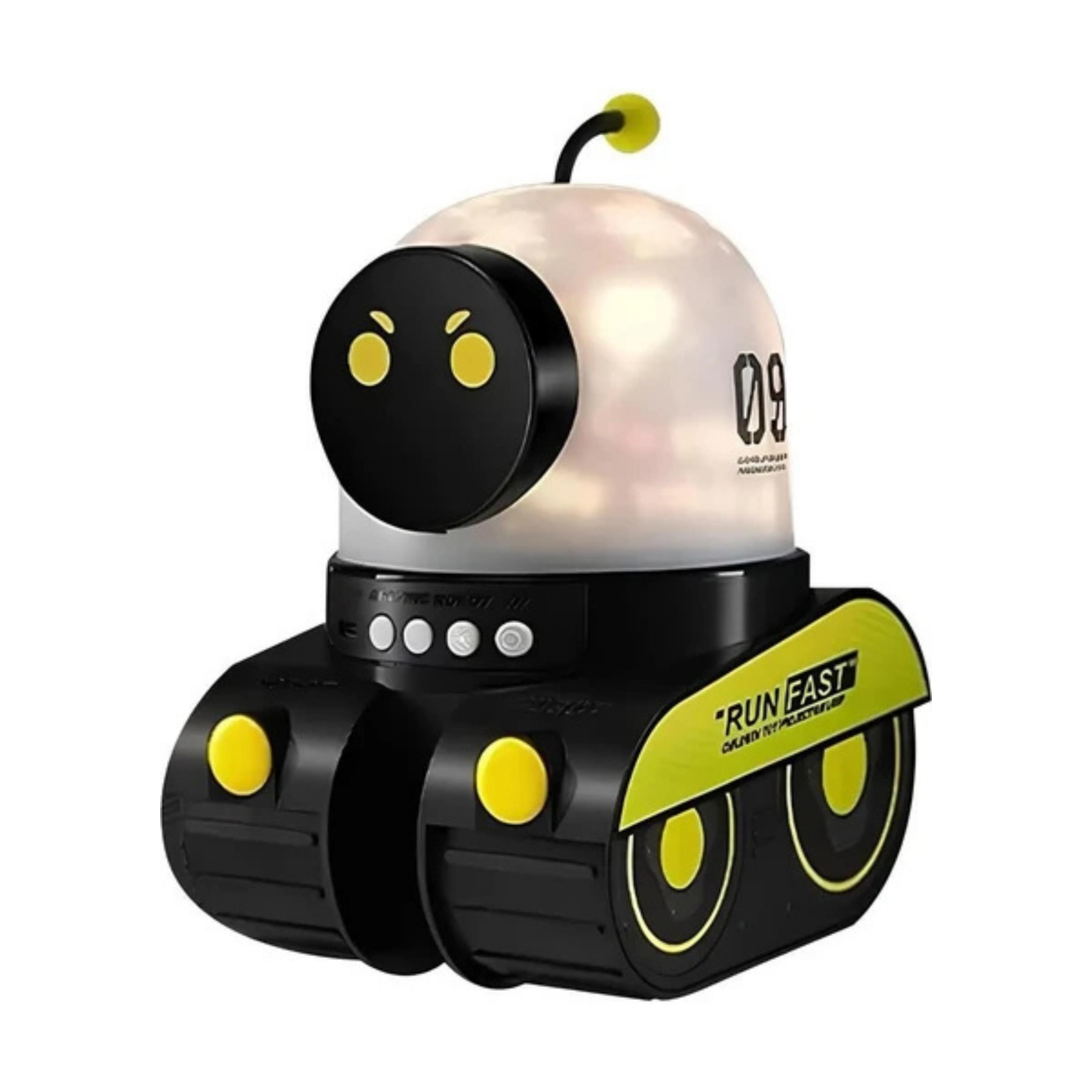 Yürüyen Robot Tasarımlı Gece Lambası Projektörü Bluetoothlu Şarjlı Hoparlör 6 Farklı Film Deniz Canlıları, Doğum Günü Konsepti, Gezegenler, Havai Fişek, Yıldız Gökyüzü