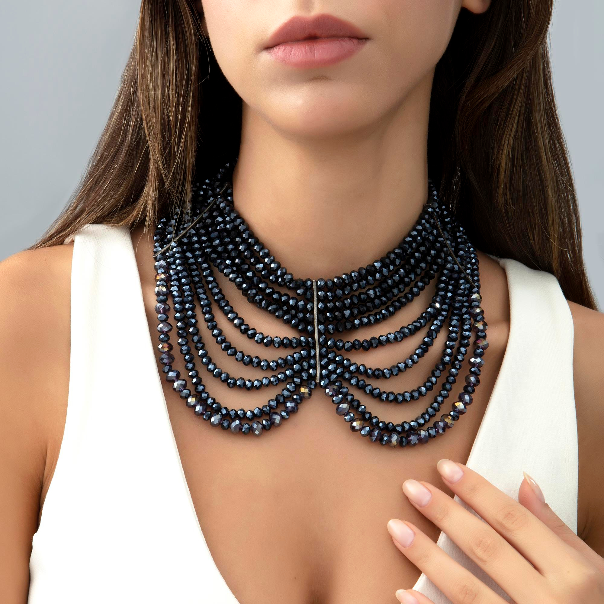 Deep Blue Rönesans Kolye