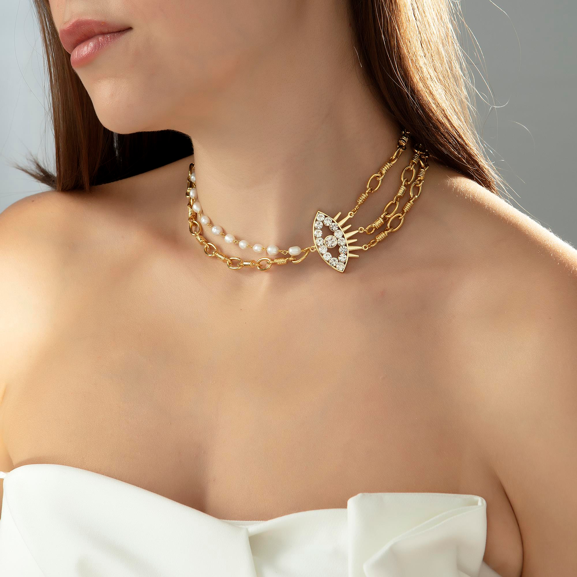 Eye Pearl Kolye