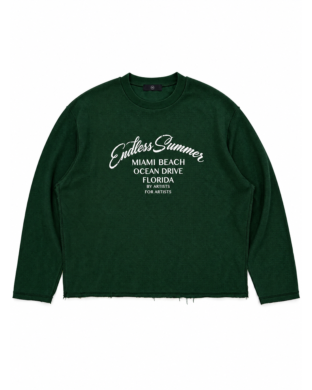 Sweatshirt “RED COASTLINE” - Forest Green