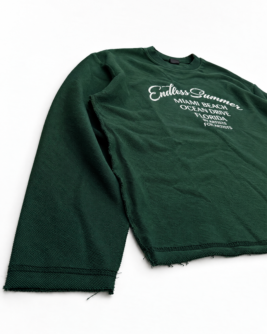 Sweatshirt “RED COASTLINE” - Forest Green