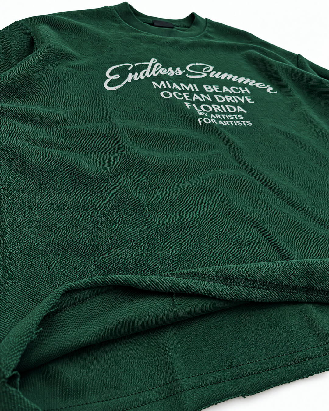 Sweatshirt “RED COASTLINE” - Forest Green