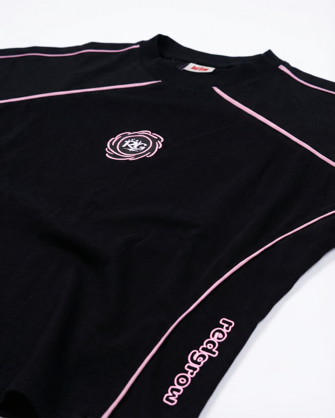 T-shirt Boxy fit “REDSTRİP” | Siyah | Ürün | 4