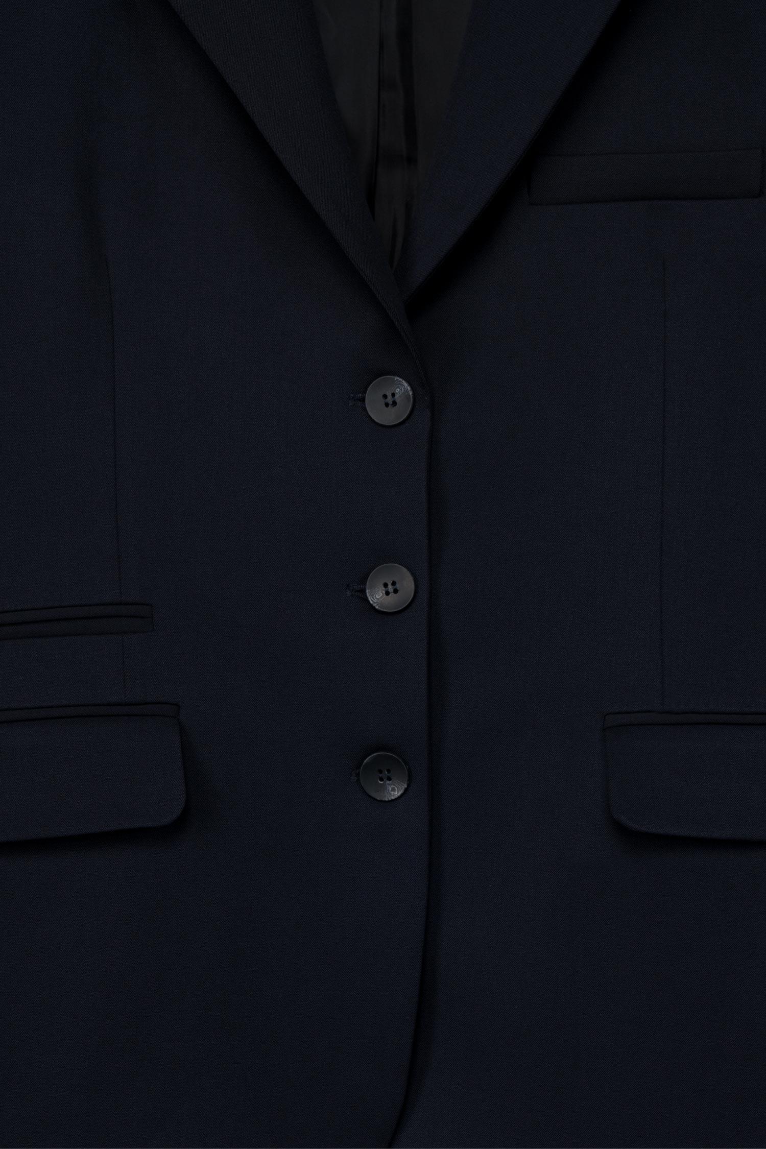 Kadın Lacivert Oversize Blazer-Thalure