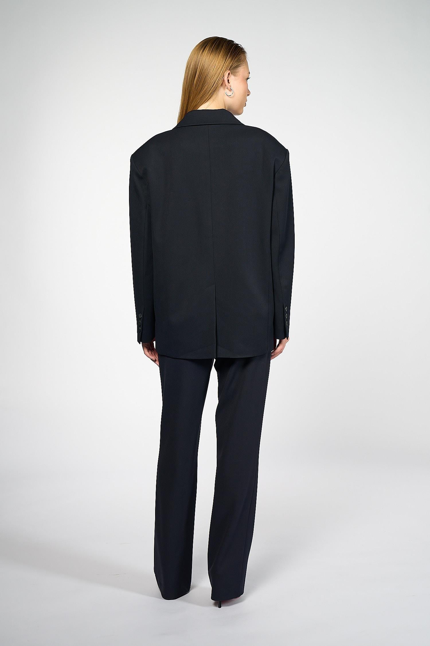 Kadın Lacivert Oversize Blazer-Thalure