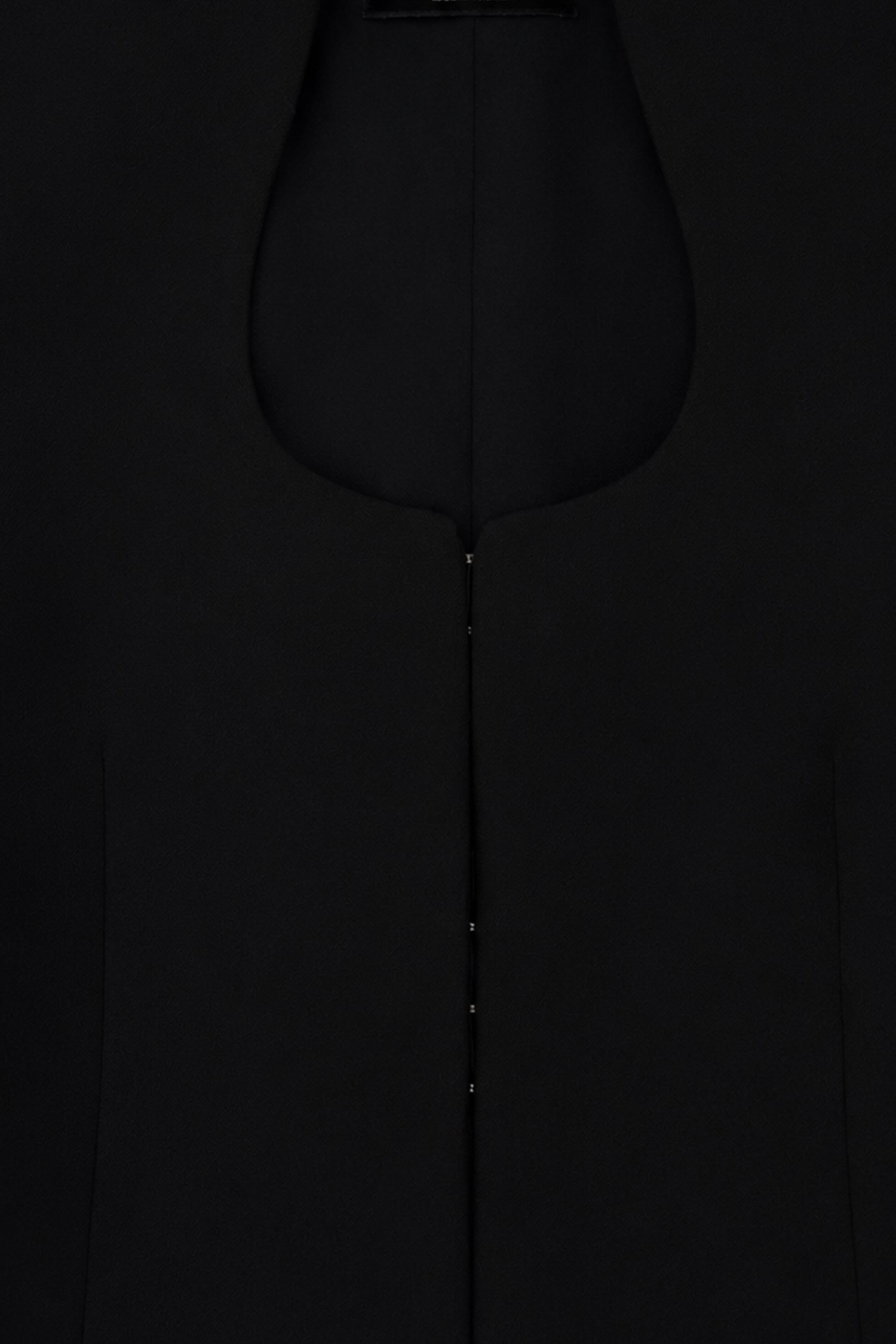 Kadın Siyah Dik Yakalı Fit Blazer-Thalure