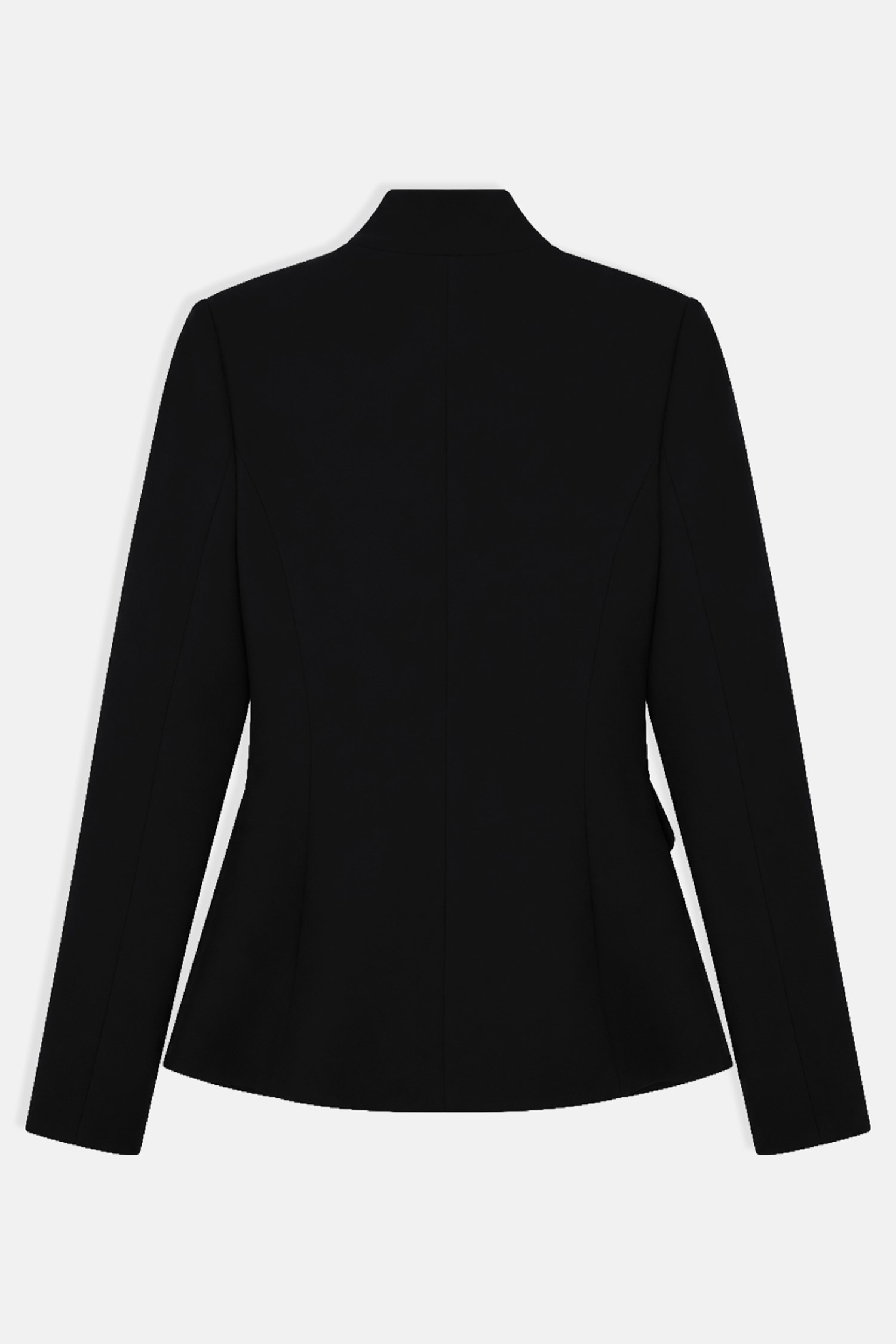 Kadın Siyah Dik Yakalı Fit Blazer-Thalure