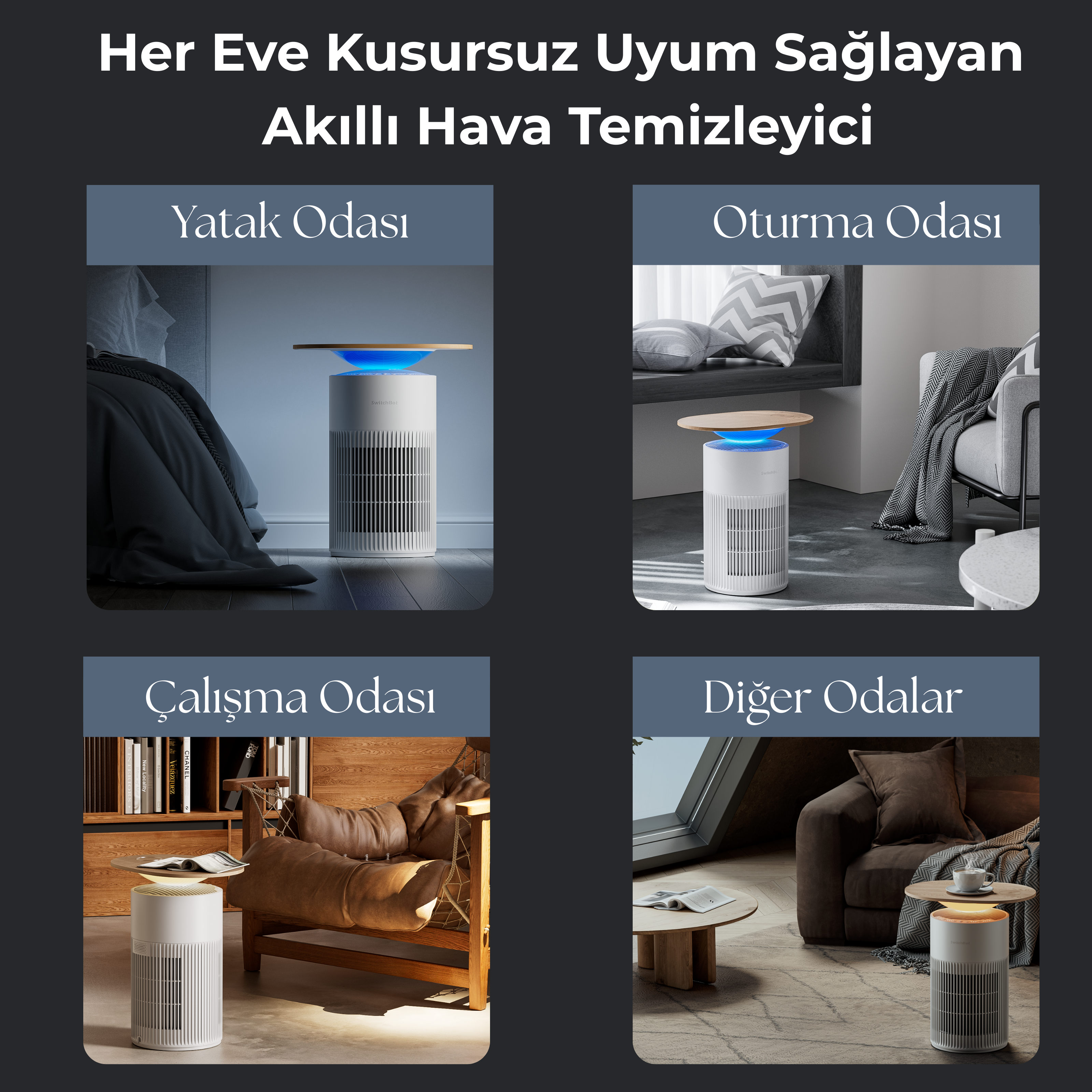 Akıllı Hava Temizleyici (Masa Tipi)