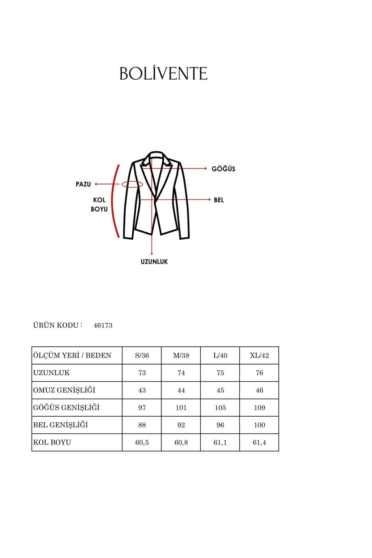 Açık Haki Regular Fit Yırtmaç Detaylı Blazer Ceket