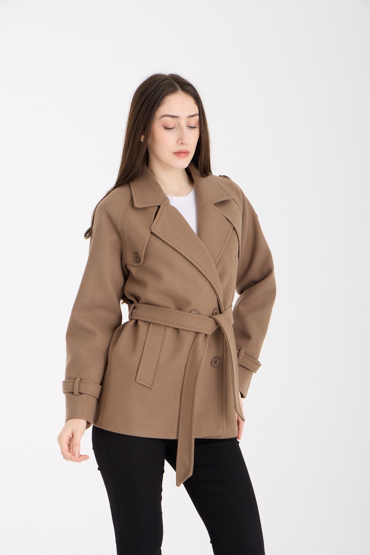 Calina Vizon Regular Fit Premium Kaşe Ceket