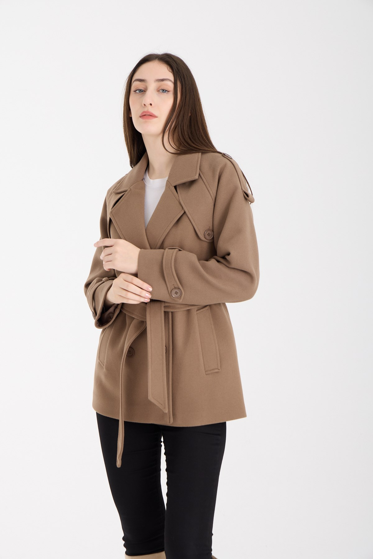 Calina Vizon Regular Fit Premium Kaşe Ceket