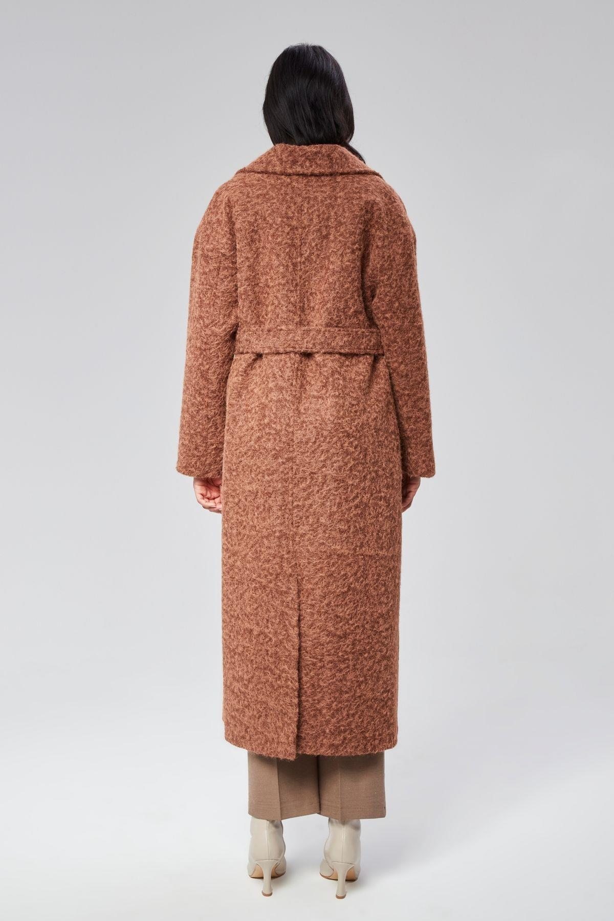 Kadın Buklet Kaşe Oversize Kaban