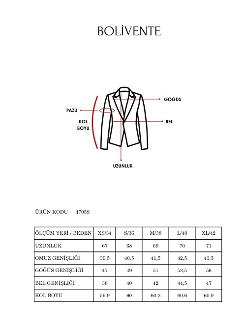 Kadın Mürdüm Fitted Blazer Ceket – Yandan Bağlamalı Vücuda Oturan Dokuma Ceket