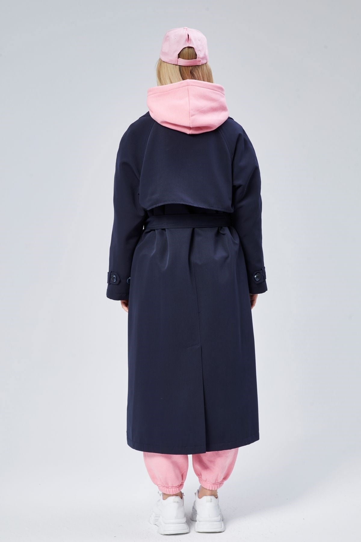 Kadın Oversize Astarlı Trençkot