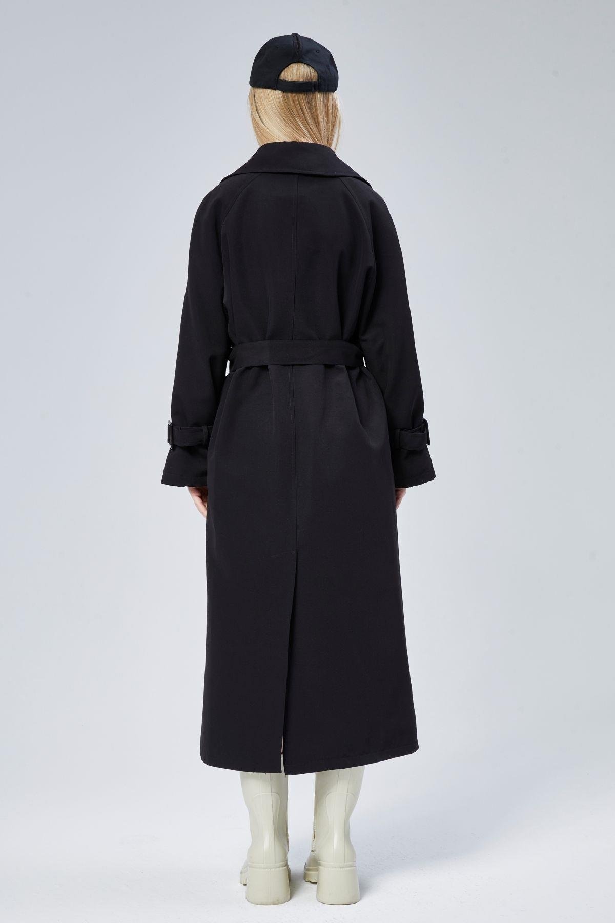 Kadın Oversize Kuşaklı Trençkot