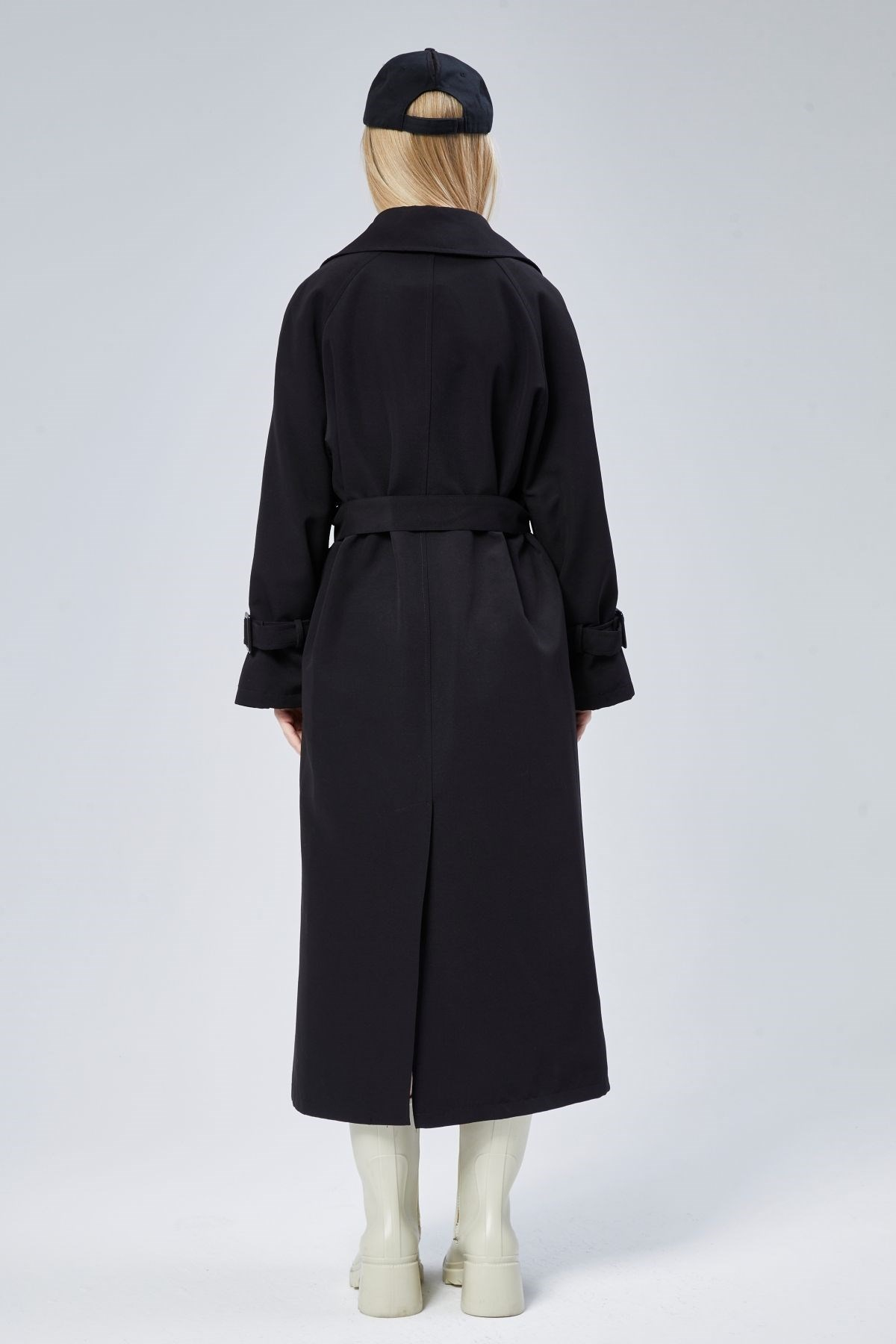Kadın Oversize Kuşaklı Trençkot