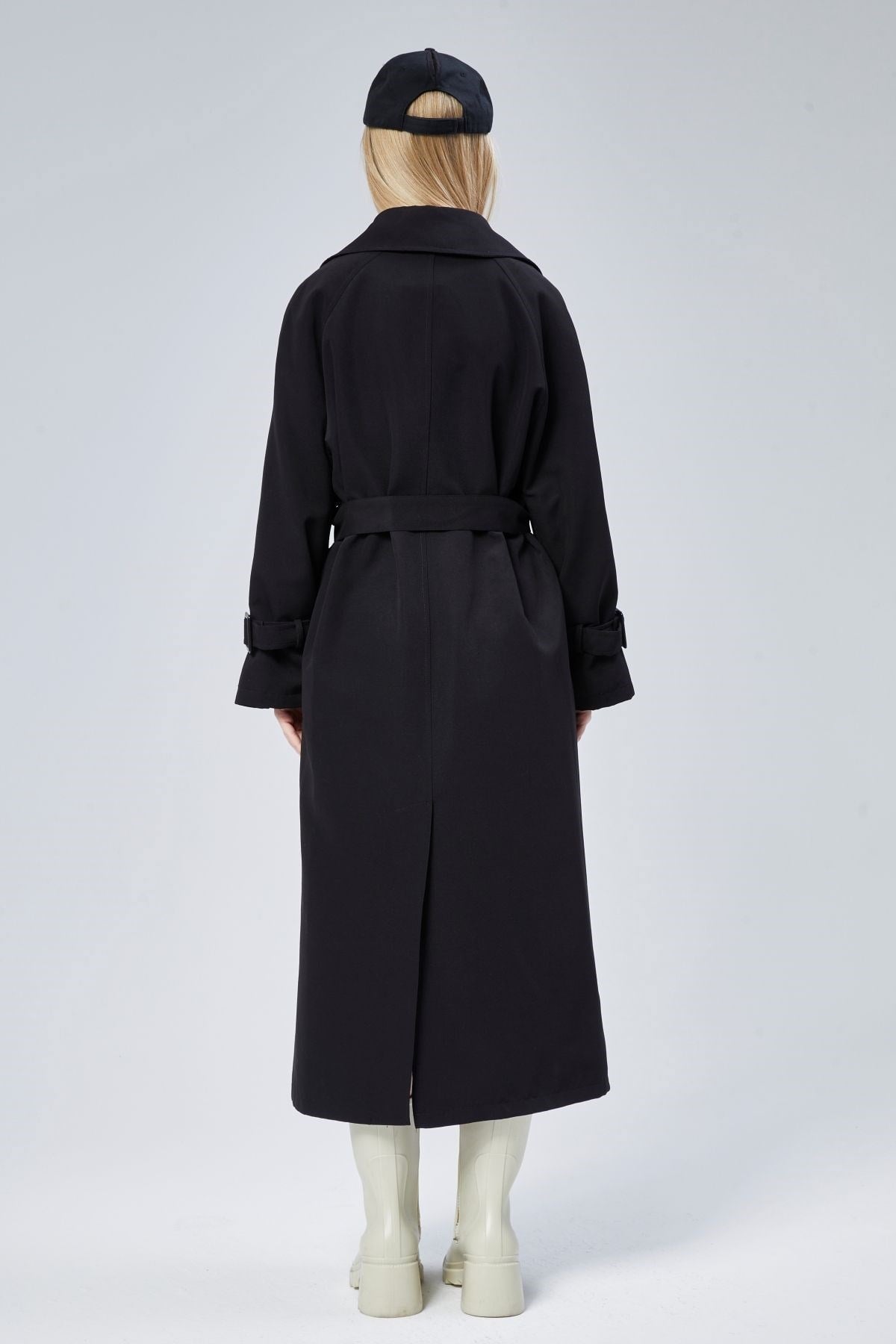 Kadın Oversize Kuşaklı Trençkot