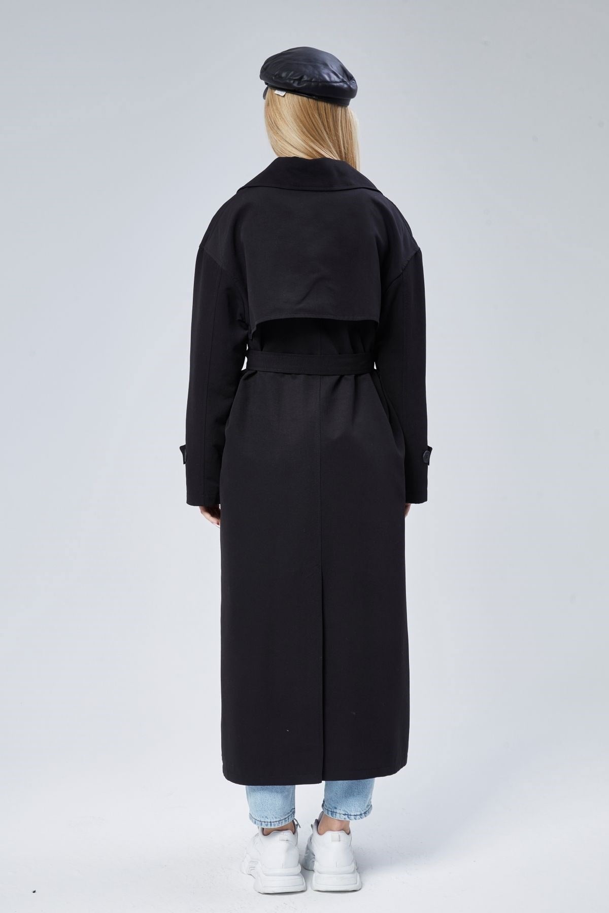 Oversize Rüzgarlık Detaylı Trençkot