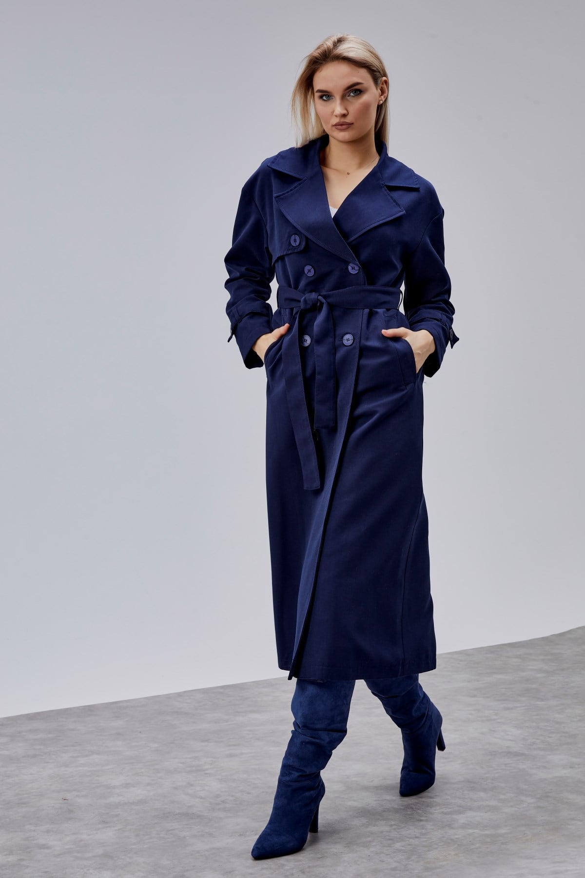 Oversize Rüzgarlık Detaylı Trençkot