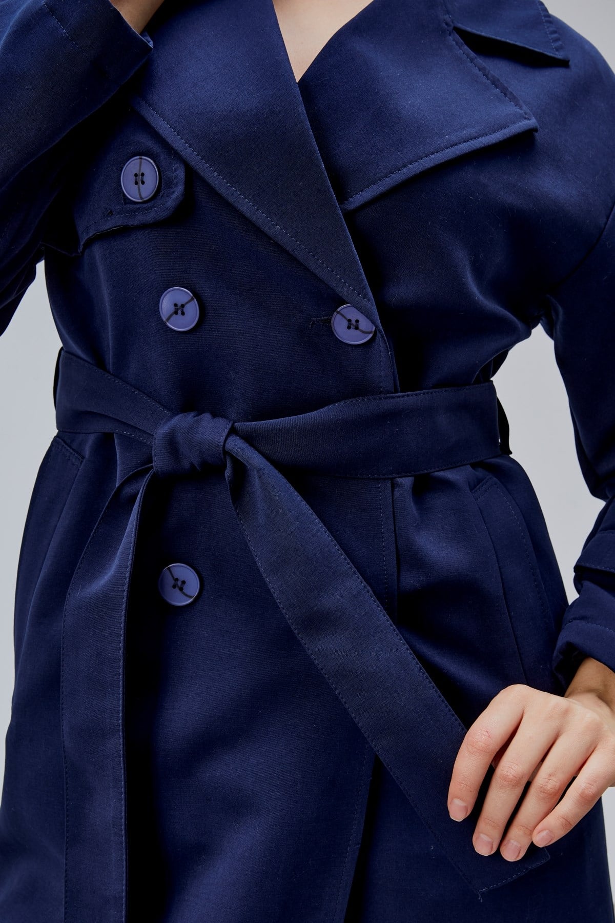 Oversize Rüzgarlık Detaylı Trençkot