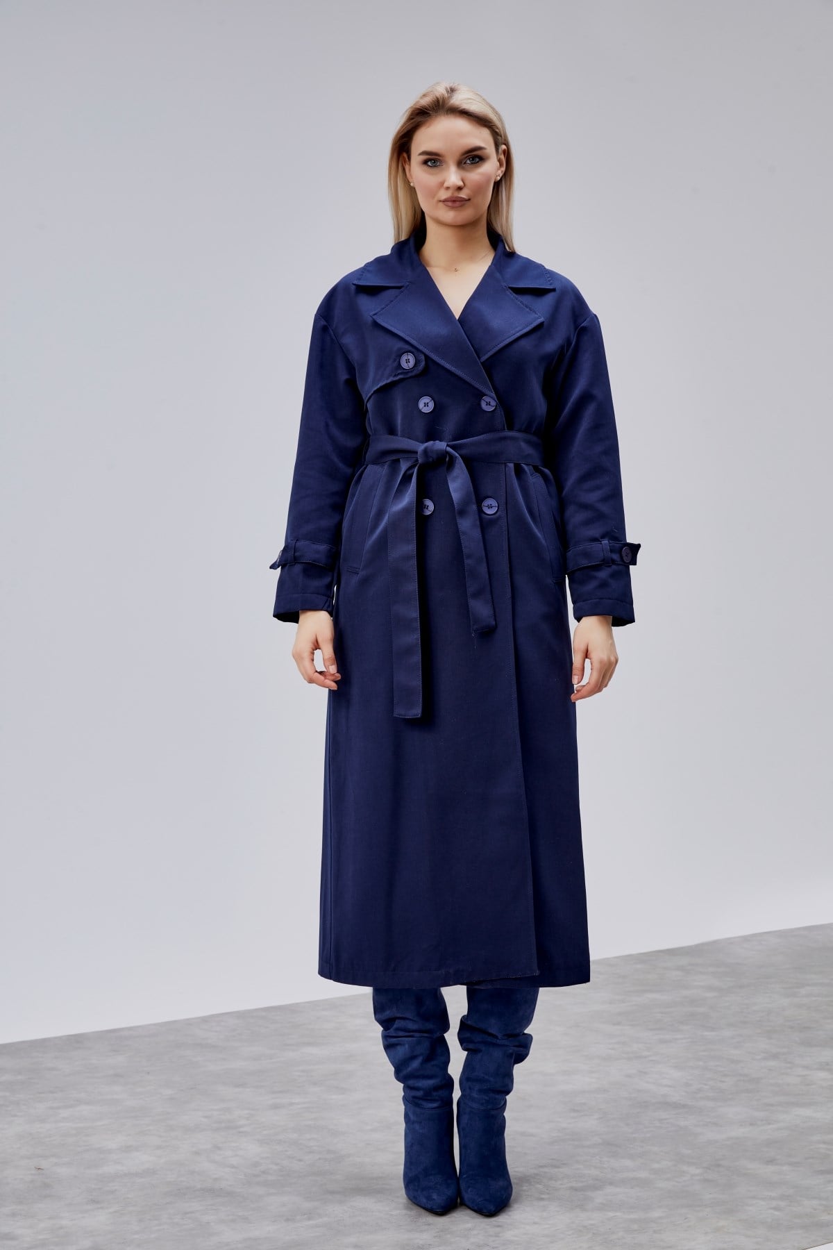 Oversize Rüzgarlık Detaylı Trençkot