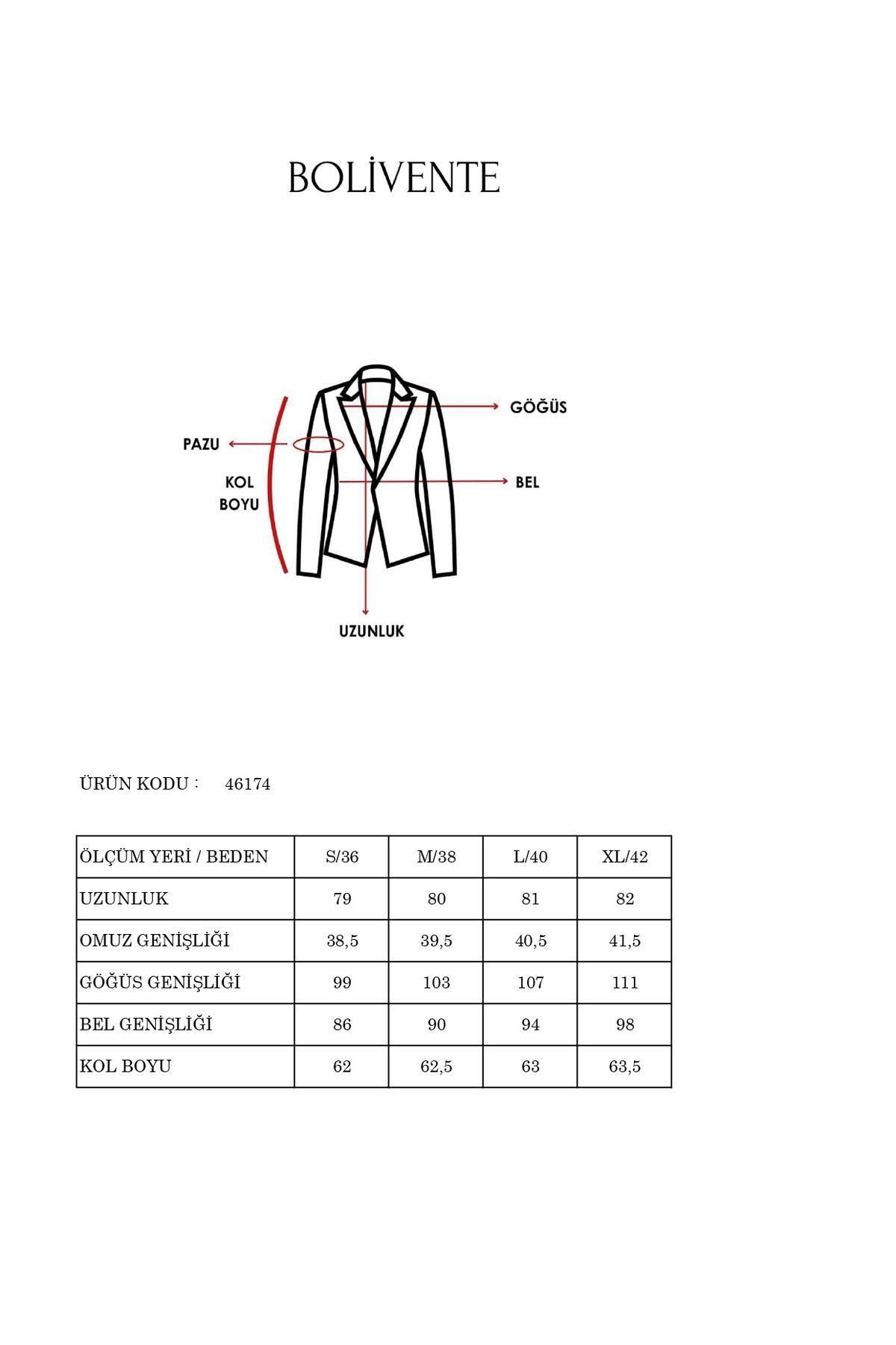 Siyah Kruvaze Uzun Blazer Ceket