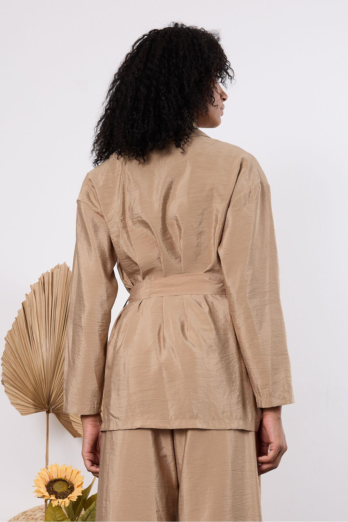Vizon Oversize Kimono Takım
