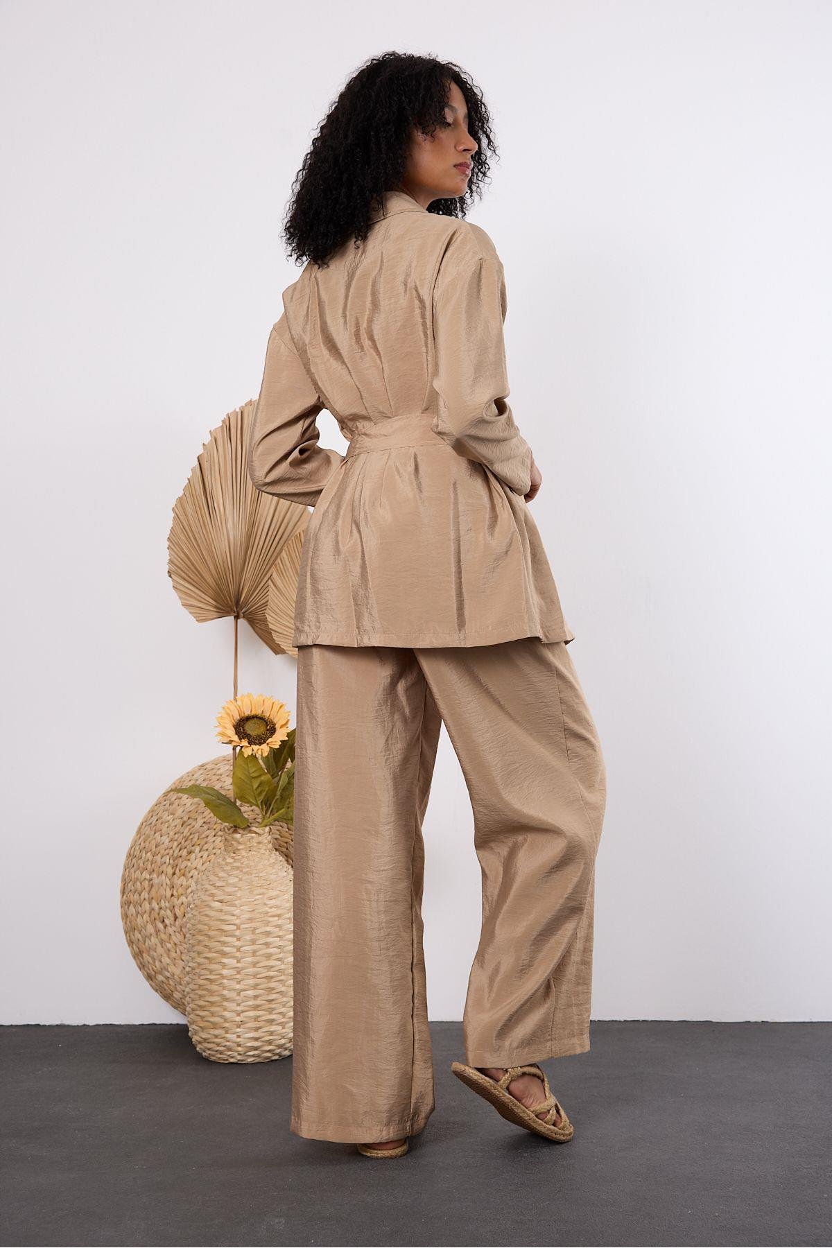 Vizon Oversize Kimono Takım