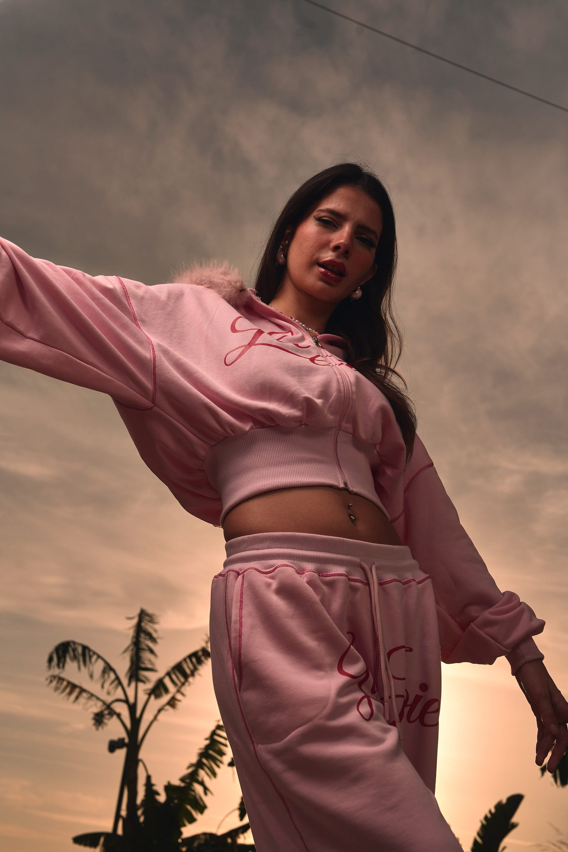 Pink Obsession Kapüşonlu Üst