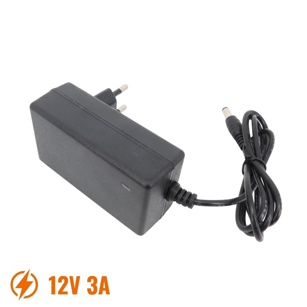 12V 3A 36W Ledli Adaptör 5.5x2.5mm