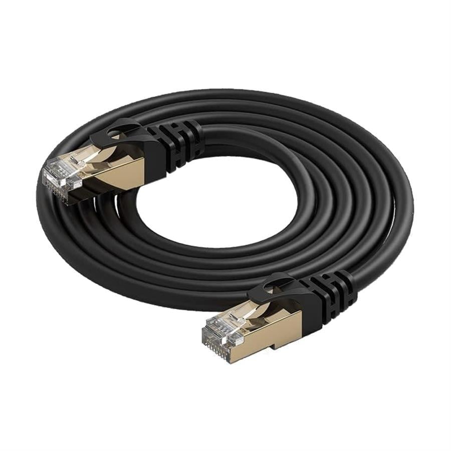 CAT7 20 Metre Ethernet Kablosu - 10GBPS Yüksek Hız, 600MHZ Bant Genişliği, Çift Koruma (Stp), Altın Kaplama Ağ Kablosu