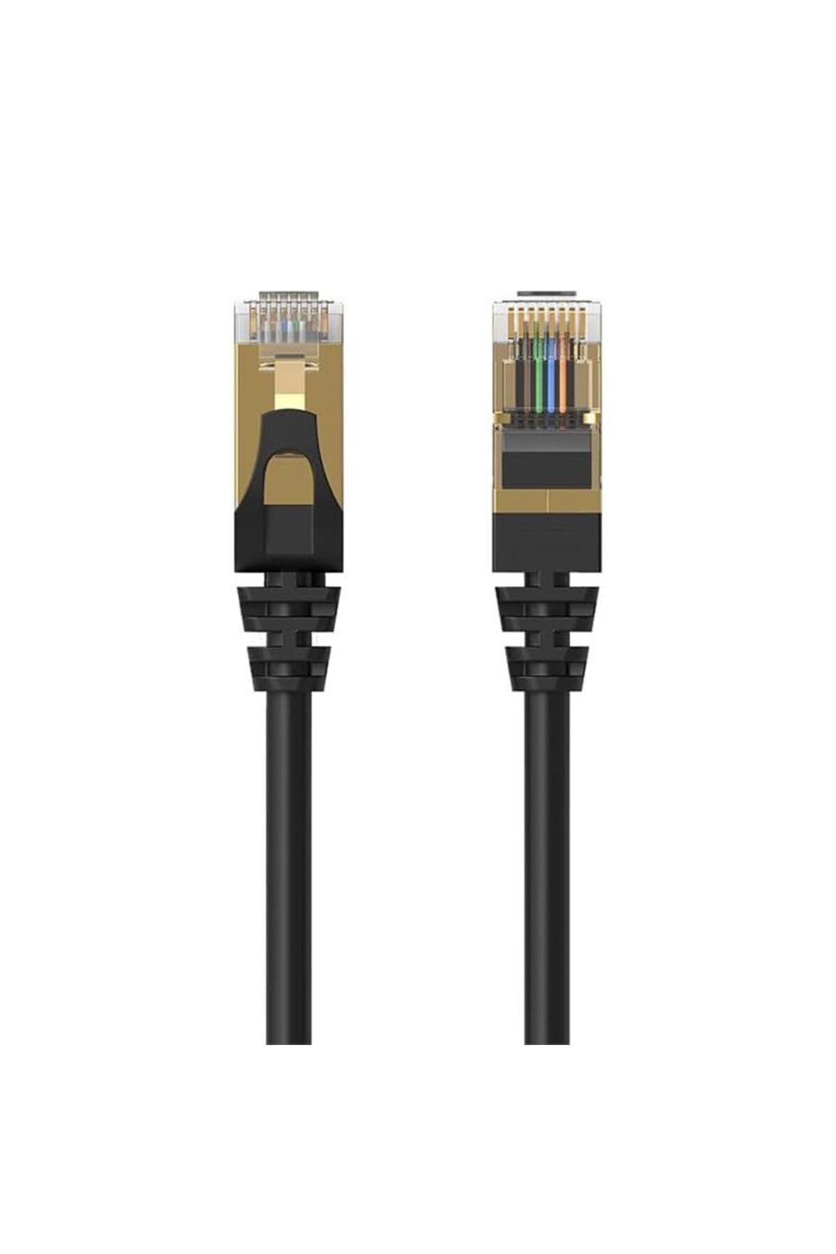 CAT7 3 Metre Ethernet Kablosu - 10GBPS Yüksek Hız, 600MHZ Bant Genişliği, Çift Koruma (Stp), Altın Kaplama Ağ Kablosu