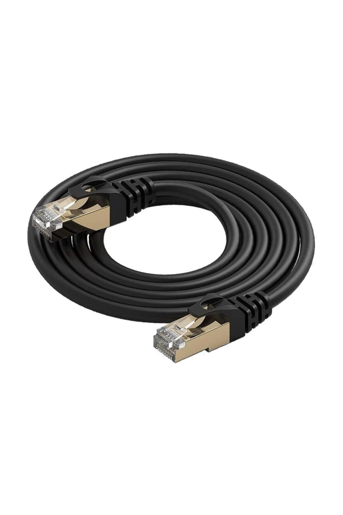 CAT7 3 Metre Ethernet Kablosu - 10GBPS Yüksek Hız, 600MHZ Bant Genişliği, Çift Koruma (Stp), Altın Kaplama Ağ Kablosu