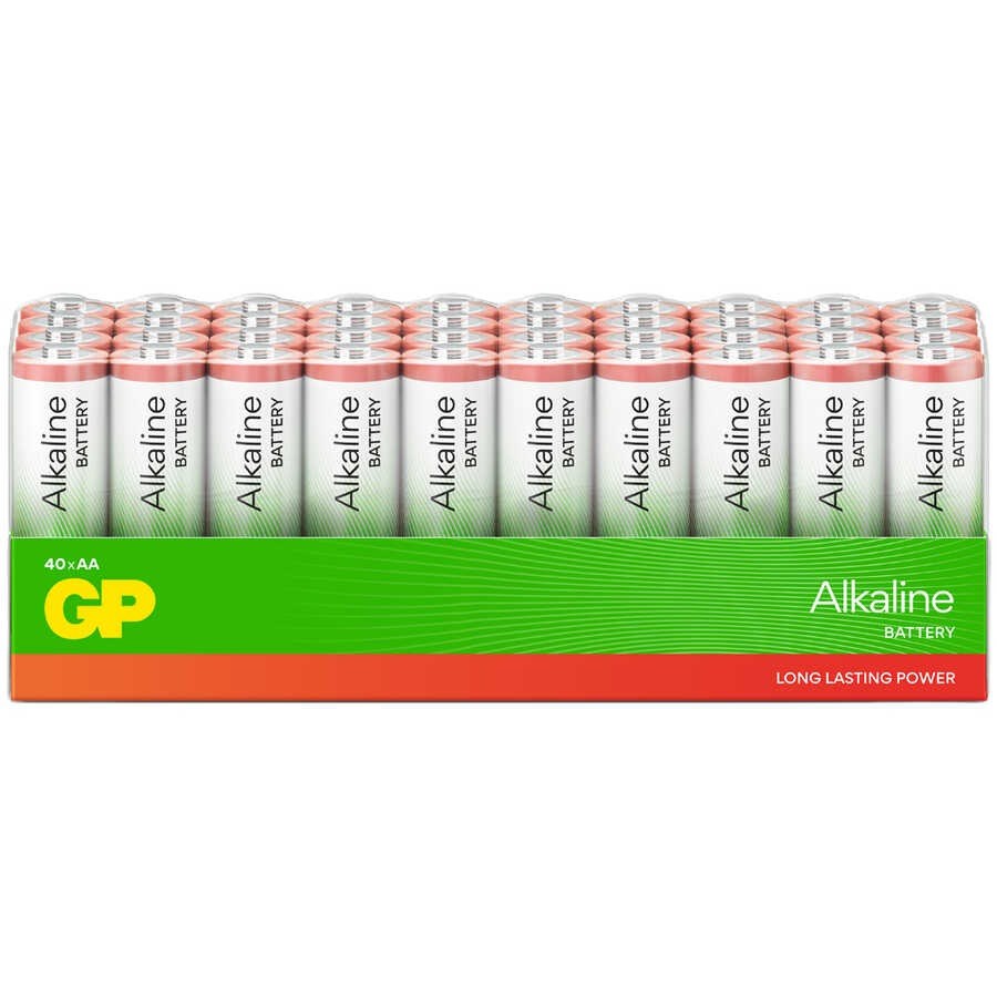 GP Batteries GP15A Red Alkalin AA Kalem Pil 1.5V - 40'lı Paket