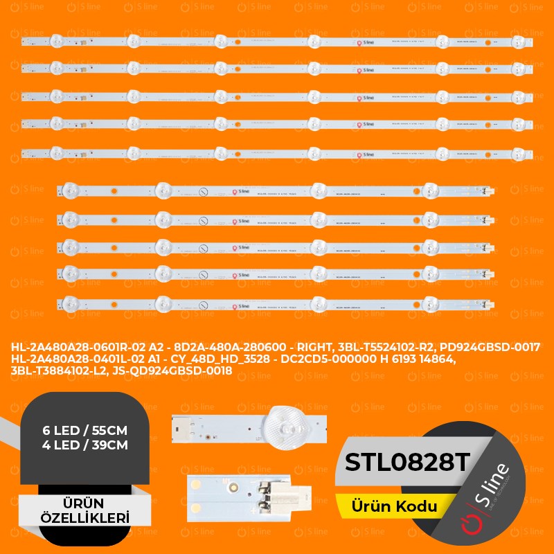 HL-2A480A28-0601R-02 A2,8D2A-480A-280600,3BL-T5524102-R2,CY_48D_HD_35 TV LED