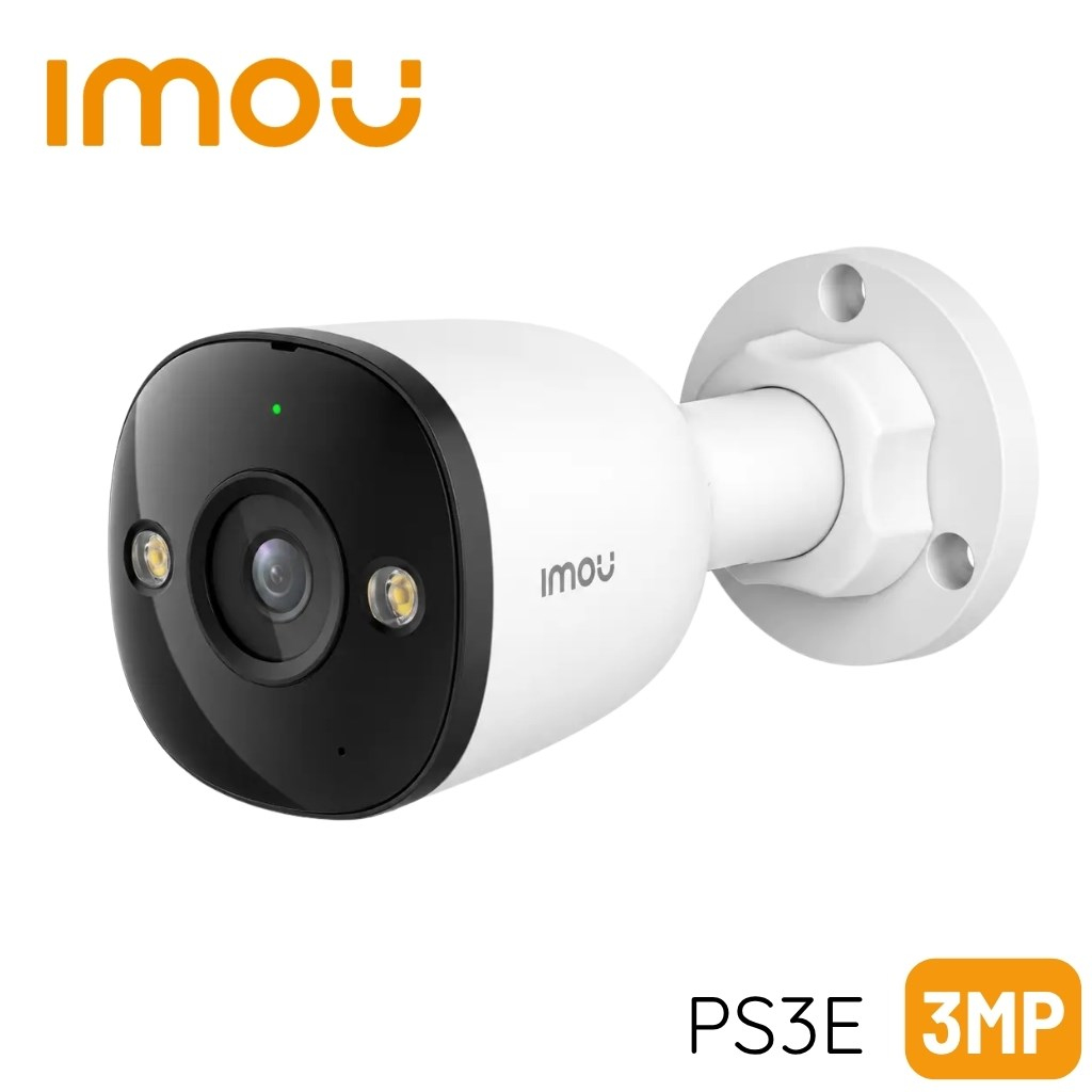 IMOU PS3E 3MP 2.8mm Çift Yönlü Sesli Smart IR 30M Renkli Bullet IP POE Kamera