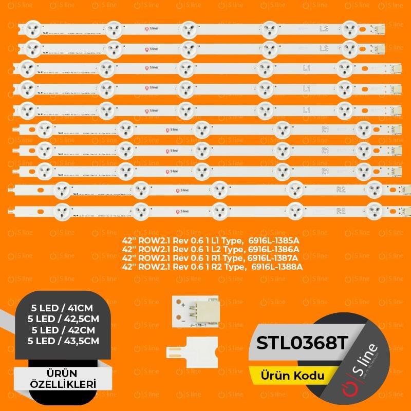 LG INNOTEK 42ROW2.1 REV0.6 1 (L1+ R1+ L2+ R2) Type Tv Led Bar- Kutu İçeriği :