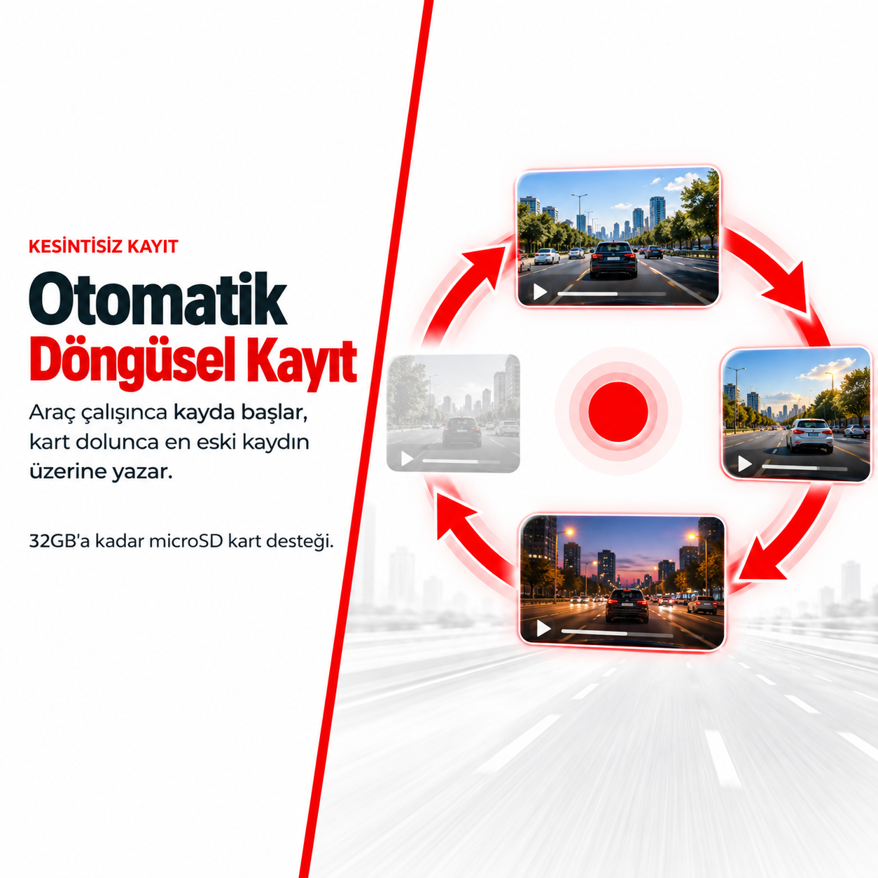 S-Line CC-001 ADAS Akıllı Araç Kamerası Android Navigasyon Uyumlu 1.3MP