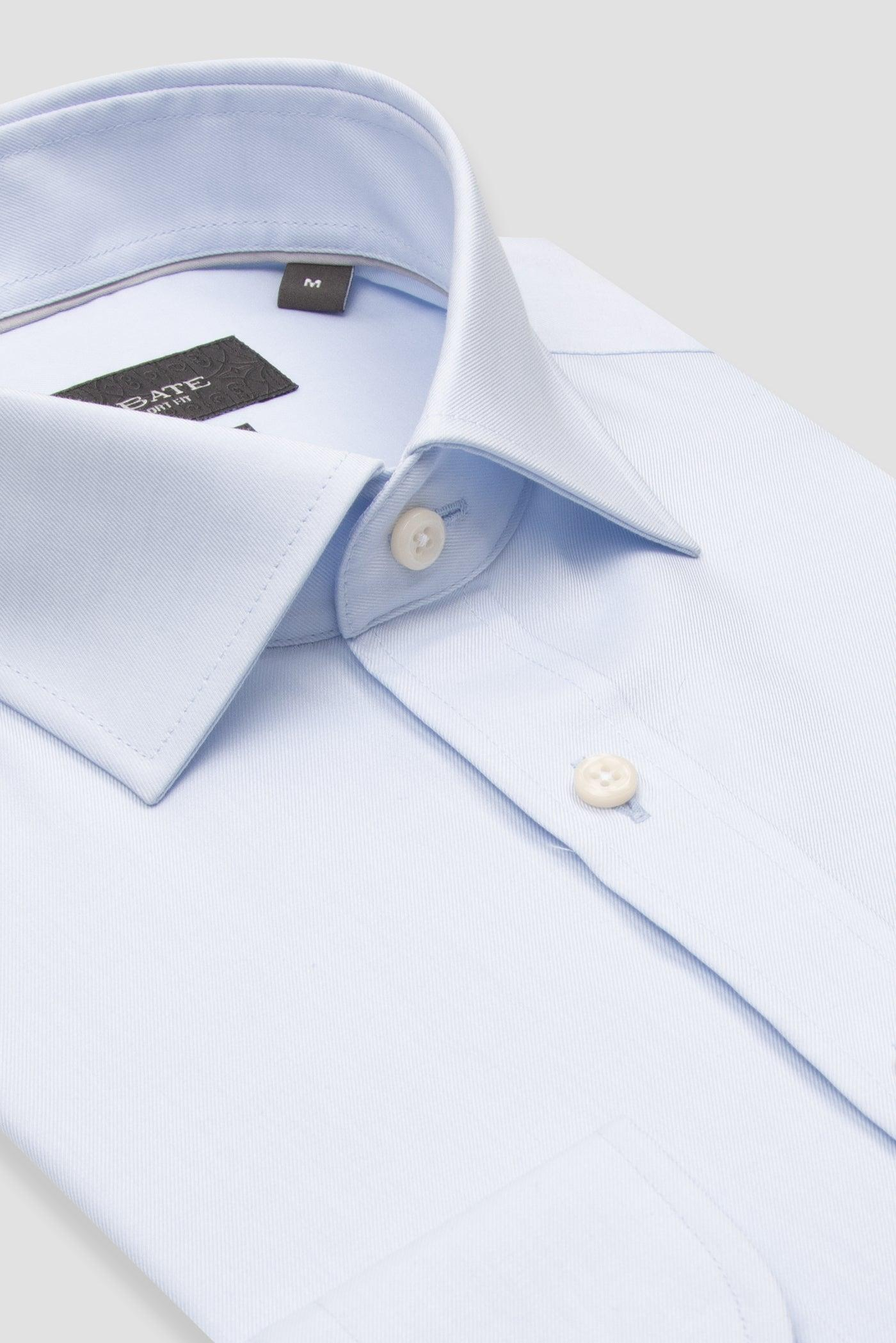 Abbate Fabio Non Iron Twill Pamuklu Comfort Fit Açık Mavi Klasik Yaka Erkek Düz Gömlek