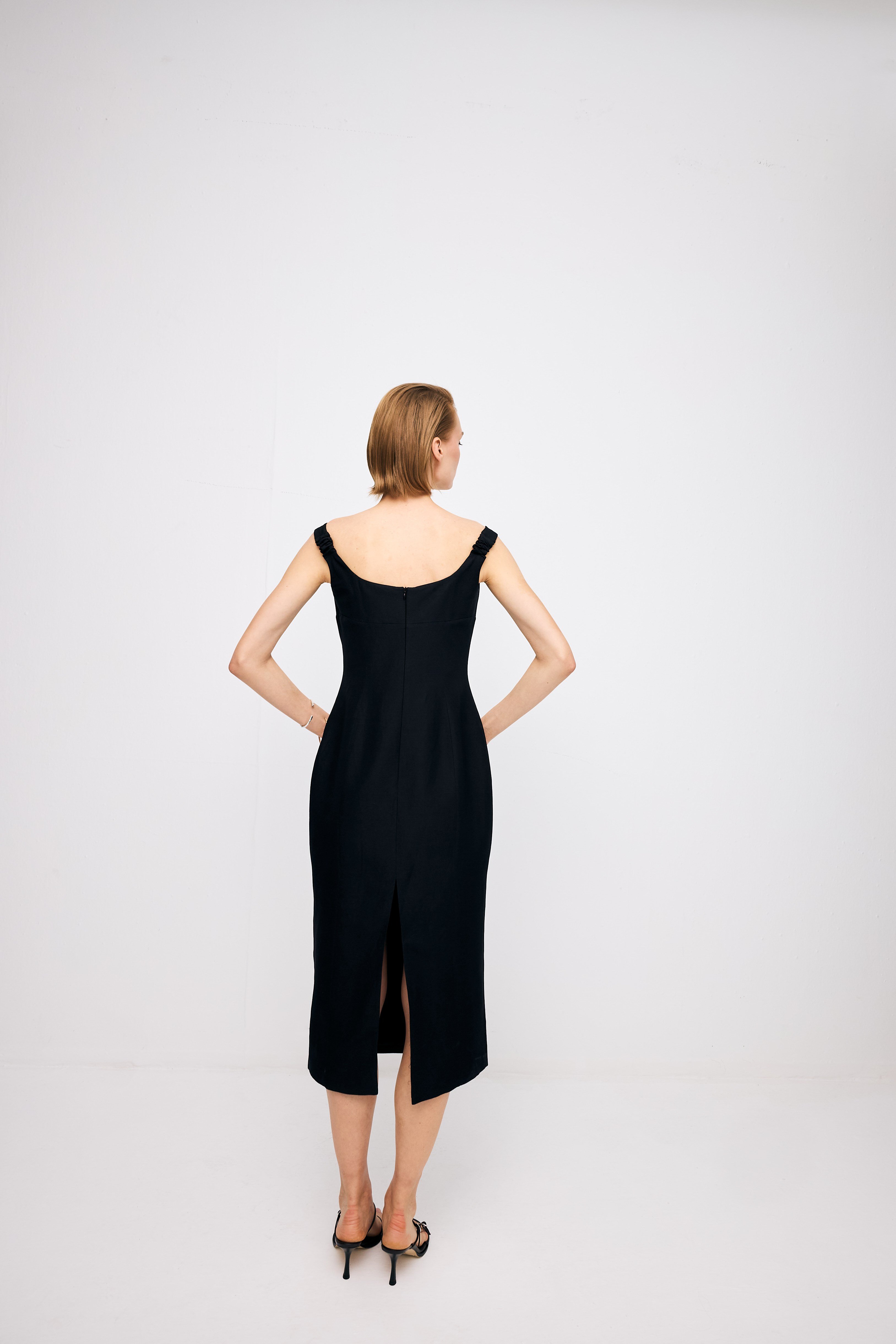 Black Midi Dress