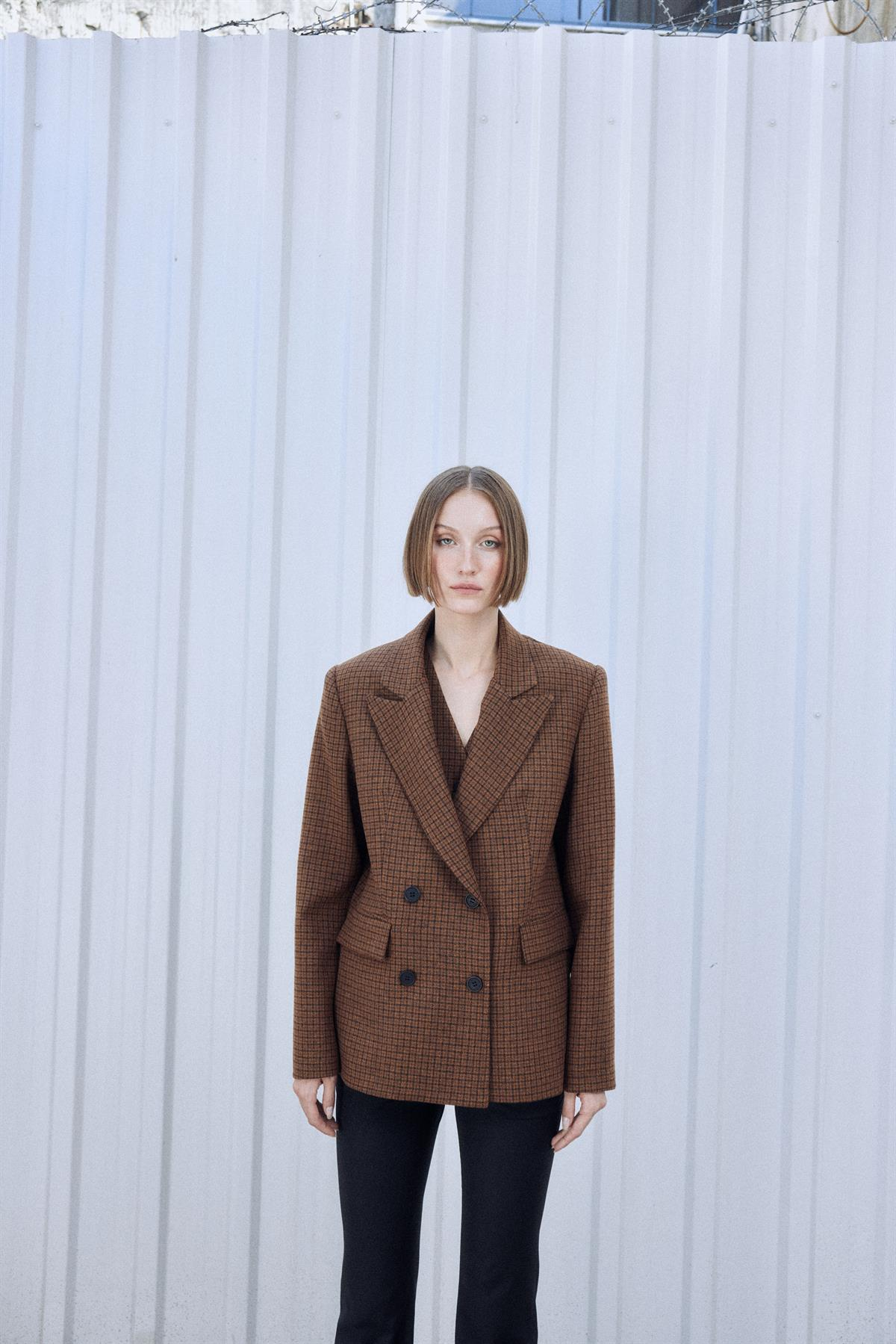 Brown Wool Vest 