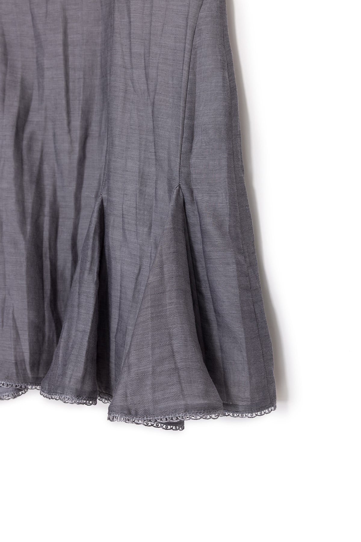 Grey Silk Cotton Dress