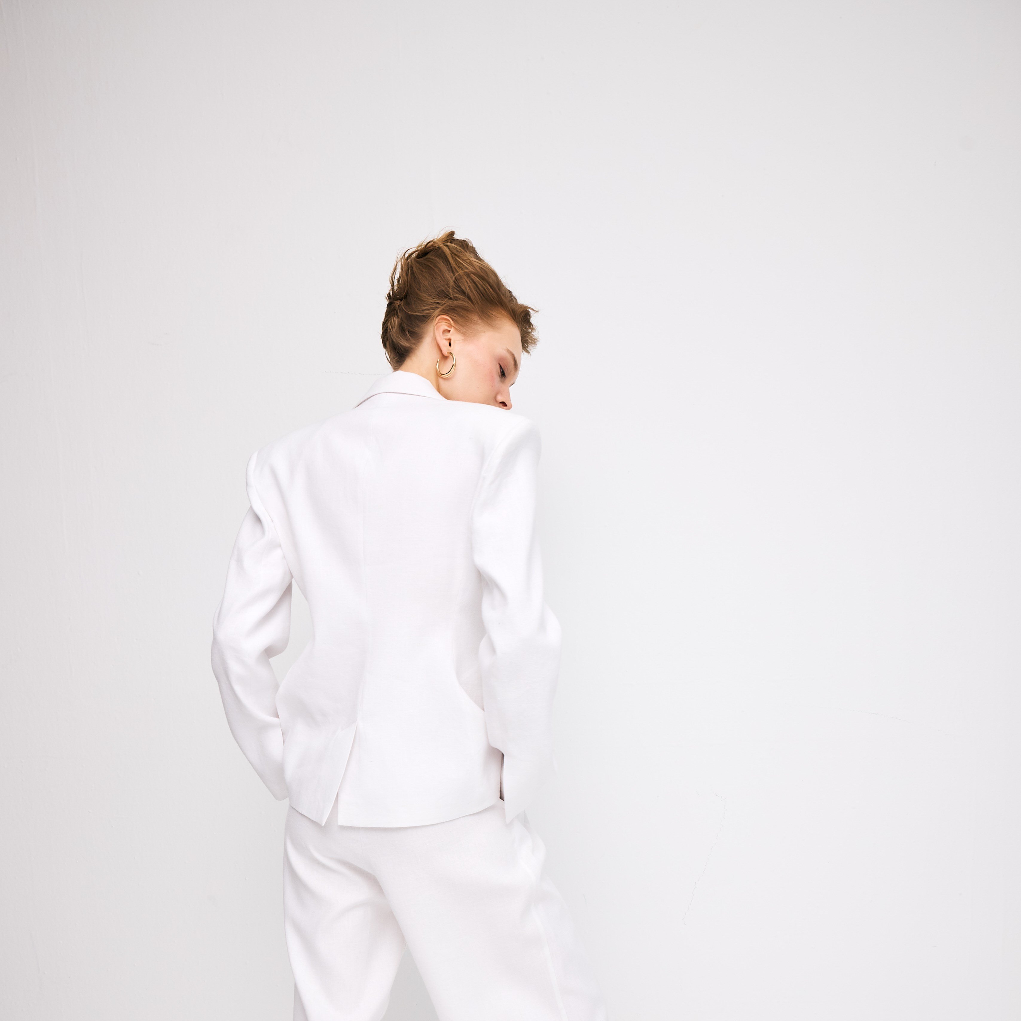 Linen Double Breasted Blazer