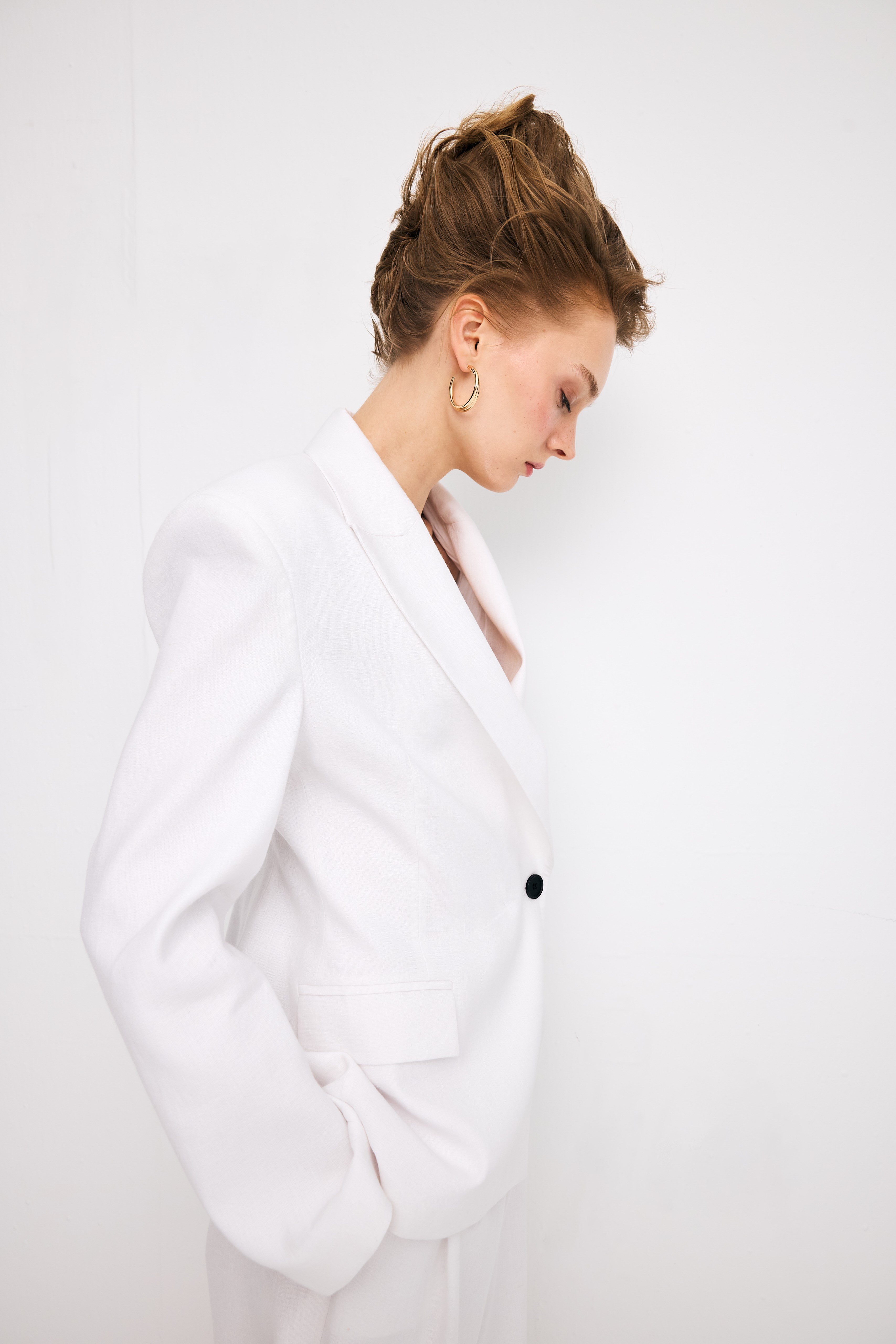 Linen Double Breasted Blazer