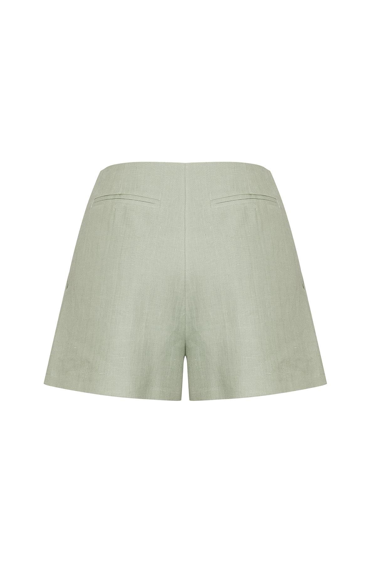 Linen Shorts Sage