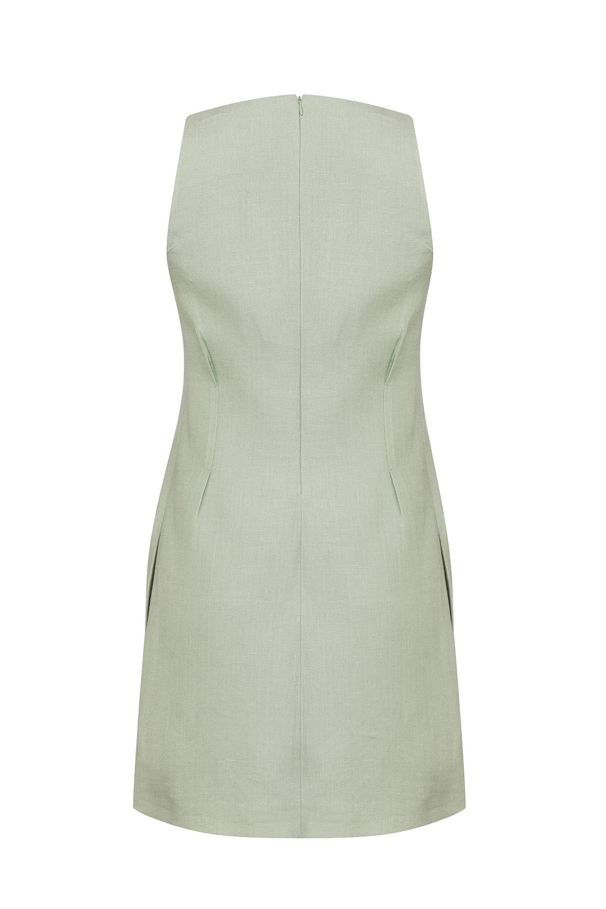 Mini Linen Dress Sage